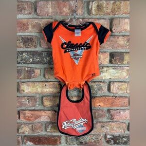 Harley-Davidson baby onesie & bib